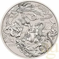 1 Unze Silbermünze Australien Chinese Myths and Legends Four Guardians 2024