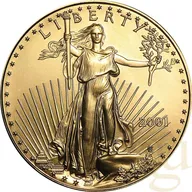 1 Unze Goldmünze American Eagle 2001