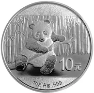 1 Unze Silbermünze China Panda 2014