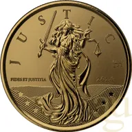 1 Unze Goldmünze Gibraltar Lady Justice 2024