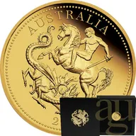 The Perth Mint 125 Jahre Australian Quarter Sovereign 2024 Goldmünze - polierte Platte