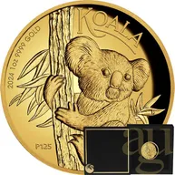 1 Unze Goldmünze Australien Koala 2024 polierte Platte - High Relief