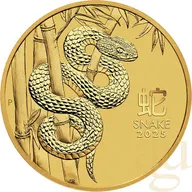 2 Unzen Goldmünze Australien Lunar III Schlange 2025