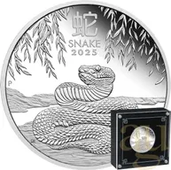 1 Unze Silbermünze Australien Lunar III Schlange 2025 - polierte Platte