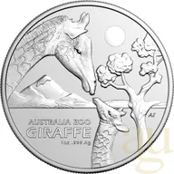 1 Unze Silbermünze Australia Zoo - Giraffe 2024