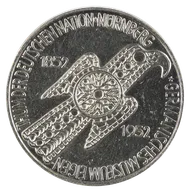 5 DM Silbermünze Germanisches Museum BRD