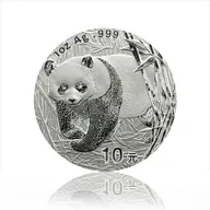 1 Unze Silbermünze China Panda 2002