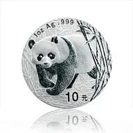 1 Unze Silbermünze China Panda 2001