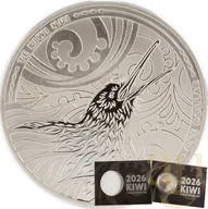1 Unze Silbermünze Neuseeland Kiwi 2026 in Blisterkarte