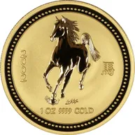 10 Unzen Goldmünze Australien Lunar I Pferd 2002