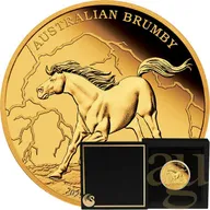 1 Unze Goldmünze Australien Brumby 2025 - polierte Platte