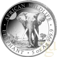 5 Unzen Silbermünze Somalia Elefant 2025