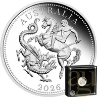 Australien Sovereign 2026 Silbermünze - polierte Platte