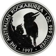 1 Unze Silbermünze Australien Kookaburra 1997