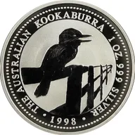 1 Unze Silbermünze Australien Kookaburra 1998