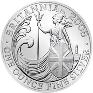 1 Unze Silbermünze Britannia 2008