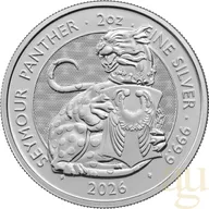 2 Unzen Silbermünze Tudor Beasts Seymour Panther 2026