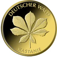 20 Euro Goldmünze Deutscher Wald - Kastanie 2014 (A)