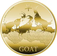 1 Unze Goldmünze Niue Ziege 2015