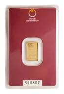 2 Gramm Goldbarren Münze Österreich
