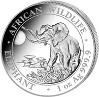1 Unze Silbermünze Somalia Elefant 2016