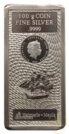 100 Gramm Silber Cook Islands Münzbarren 2021