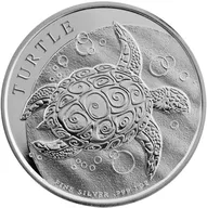 2 Unzen Silbermünze Niue Schildkröte 2016