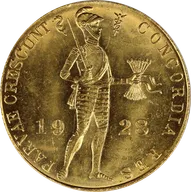1 Dukat Goldmünze Niederlande