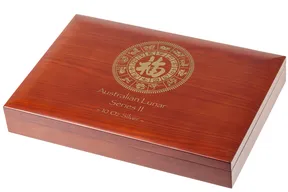Lunar II Münzbox Holz für 12x 10oz Silbermünze