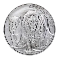 1 Unze Silbermünze Afrika Kongo Löwe 2016