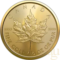 1/2 Unze Goldmünze Maple Leaf