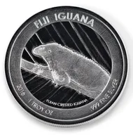 1 Unze Silbermünze Fiji Iguana 2016