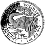1 Unze Silbermünze Somalia Elefant 2005