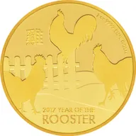 1 Unze Goldmünze Niue Hahn 2017