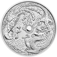1 Unze Silbermünze Australien Drache & Phönix 2017