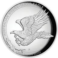 5 Unzen Silbermünze Australien Wedge Tailed Eagle 2015 High Relief - polierte Platte