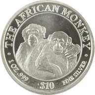 1 Unze Silbermünze Somali Republic African Monkey 2000