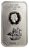 31,1 Gramm Silber Cook Islands Münzbarren 2021