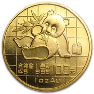 1 Unze Goldmünze China Panda 1989