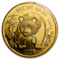 1 Unze Goldmünze China Panda 1986