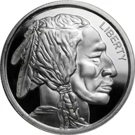 1 Unze Silber American Buffalo Round - High Relief