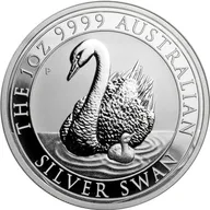 1 Unze Silbermünze Australien Schwan 2018