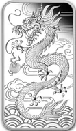 1 Unze Silbermünze Perth Mint Rectangular Dragon 2018 - polierte Platte