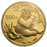 1/10 Unze Goldmünze China Panda 2007
