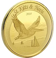 1 Unze Goldmünze EC8 St. Kitts & Nevis - Pelikan 2018