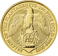1 Unze Goldmünze Queens Beasts Falcon 2019