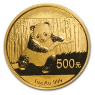 1/10 Unze Goldmünze China Panda 2014