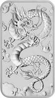 1 Unze Silbermünze Perth Mint Rectangular Dragon 2019