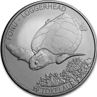 1 Unze Silbermünze Tokelau Karettschildkröte 2019