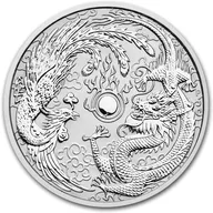 10 Unzen Silbermünze Australien Drache & Phönix 2019